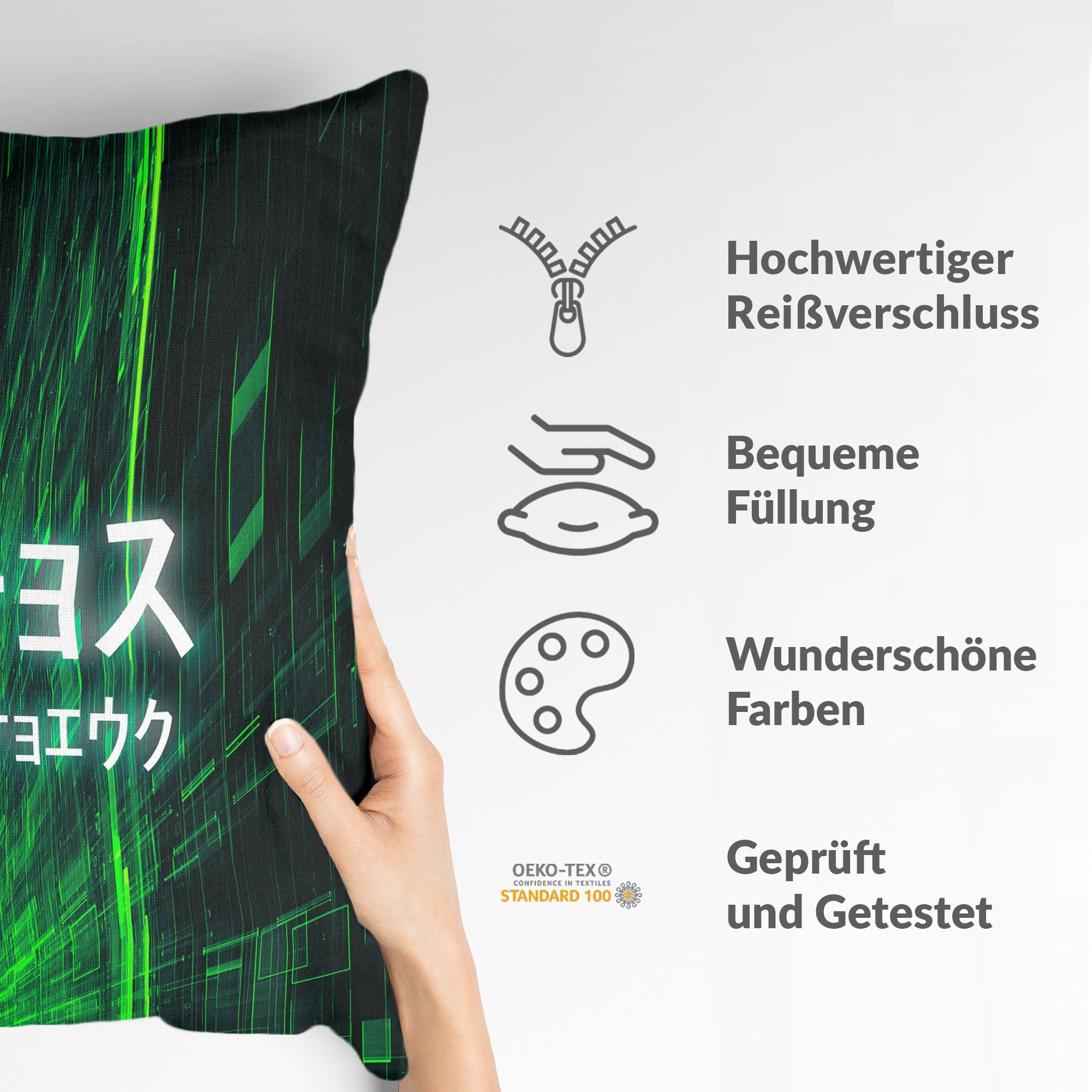 Coussin de santé avec inscription chinoise