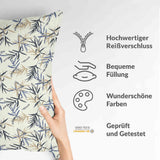 Health Pillow Leaf Pattern Beige