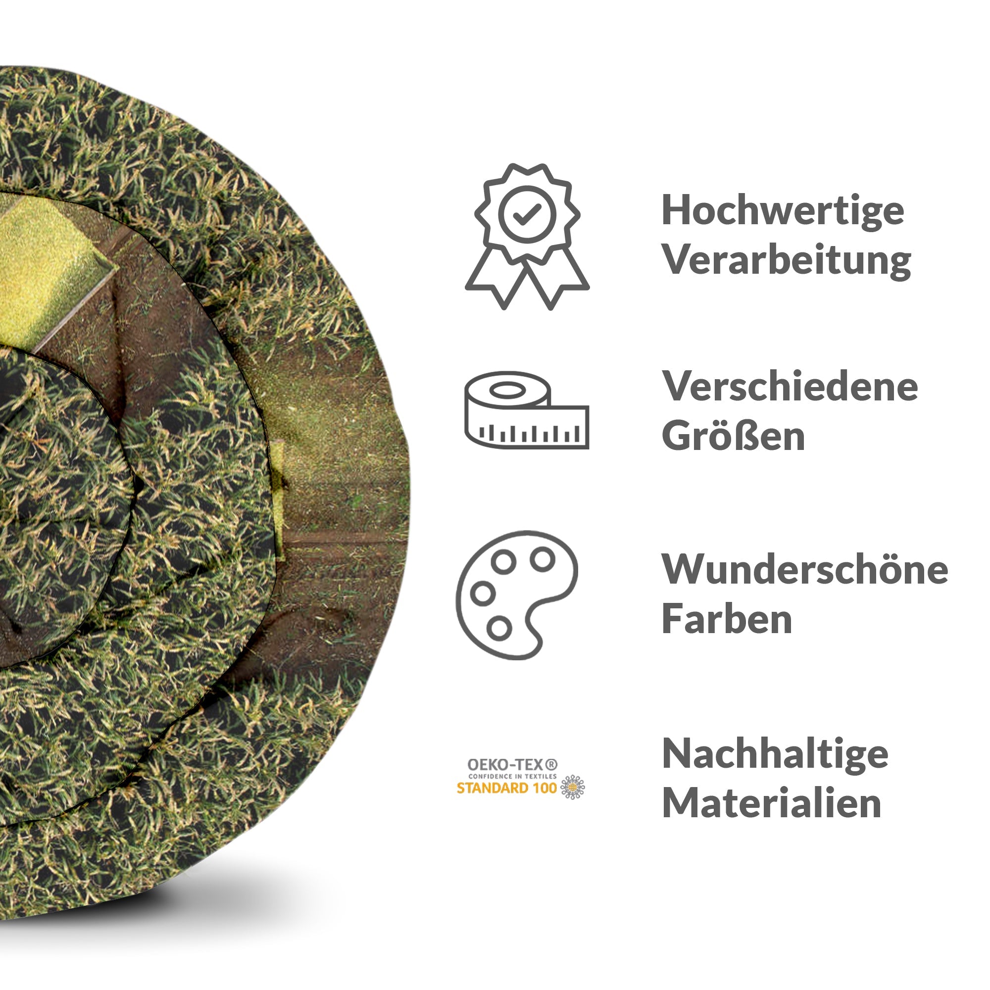 Therapy blankets bedding set green field