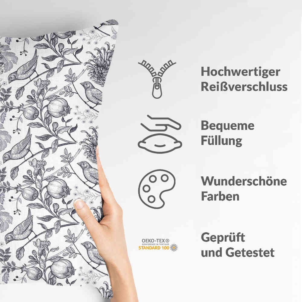 Coussin de santé gris printemps