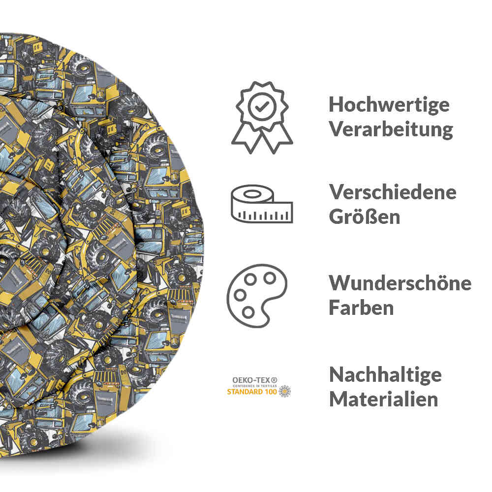 Therapy blankets bedding set tractor