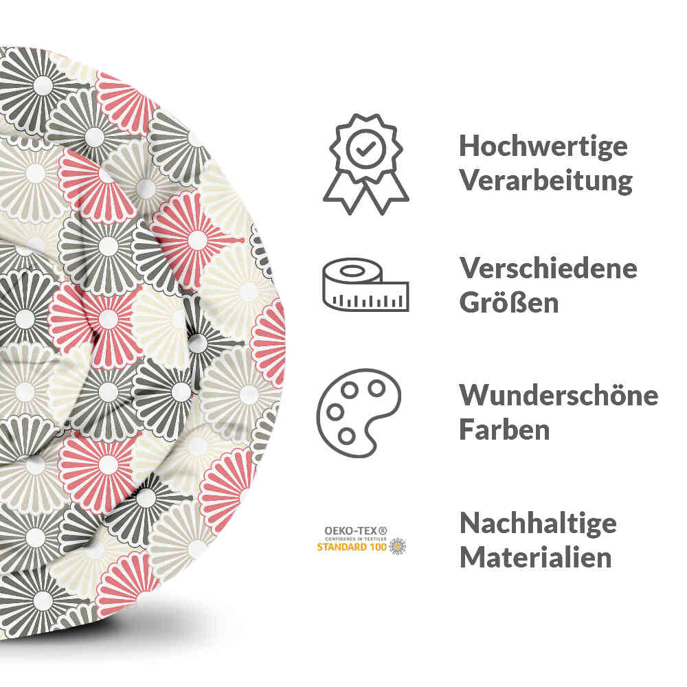 Original therapy blanket - cotton cover colorful abstract flowers