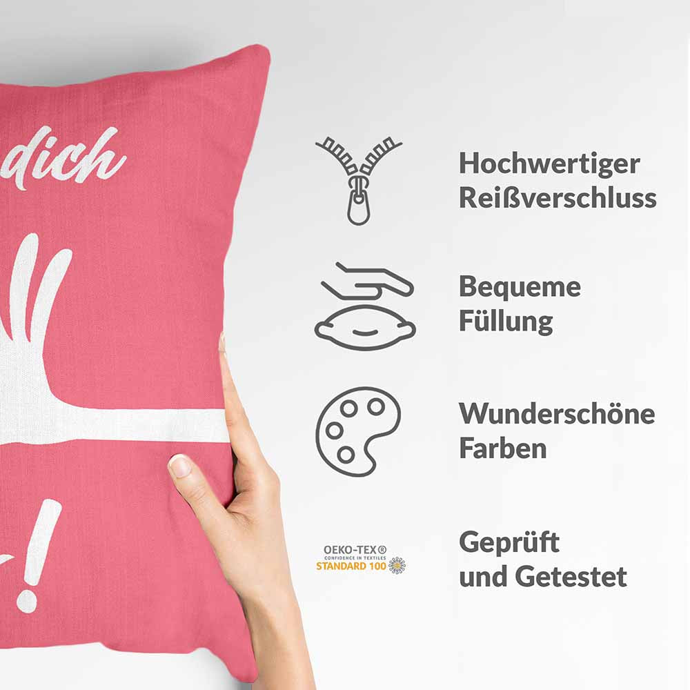 Health Pillow Pink I Love You