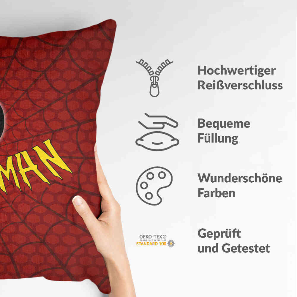 Coussin de santé rouge Spiderman