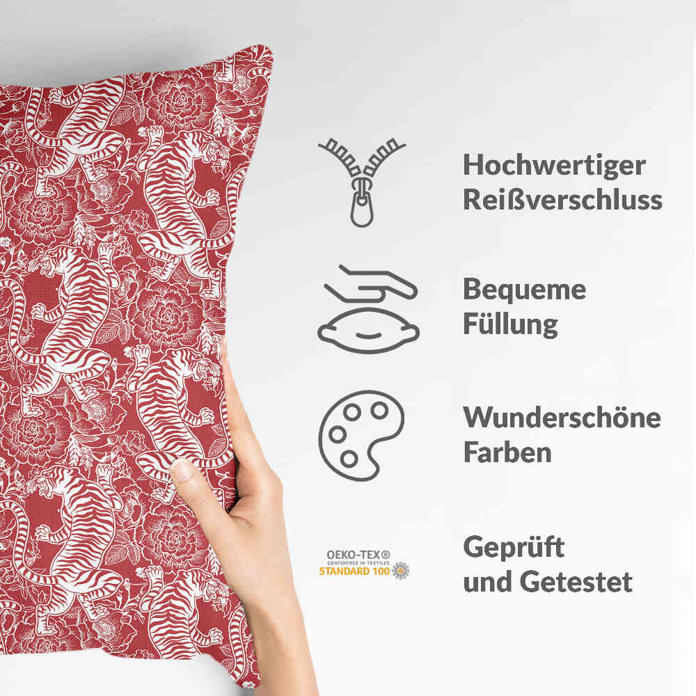 Coussin de santé tigre chinois