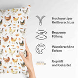 White health pillow with chickens