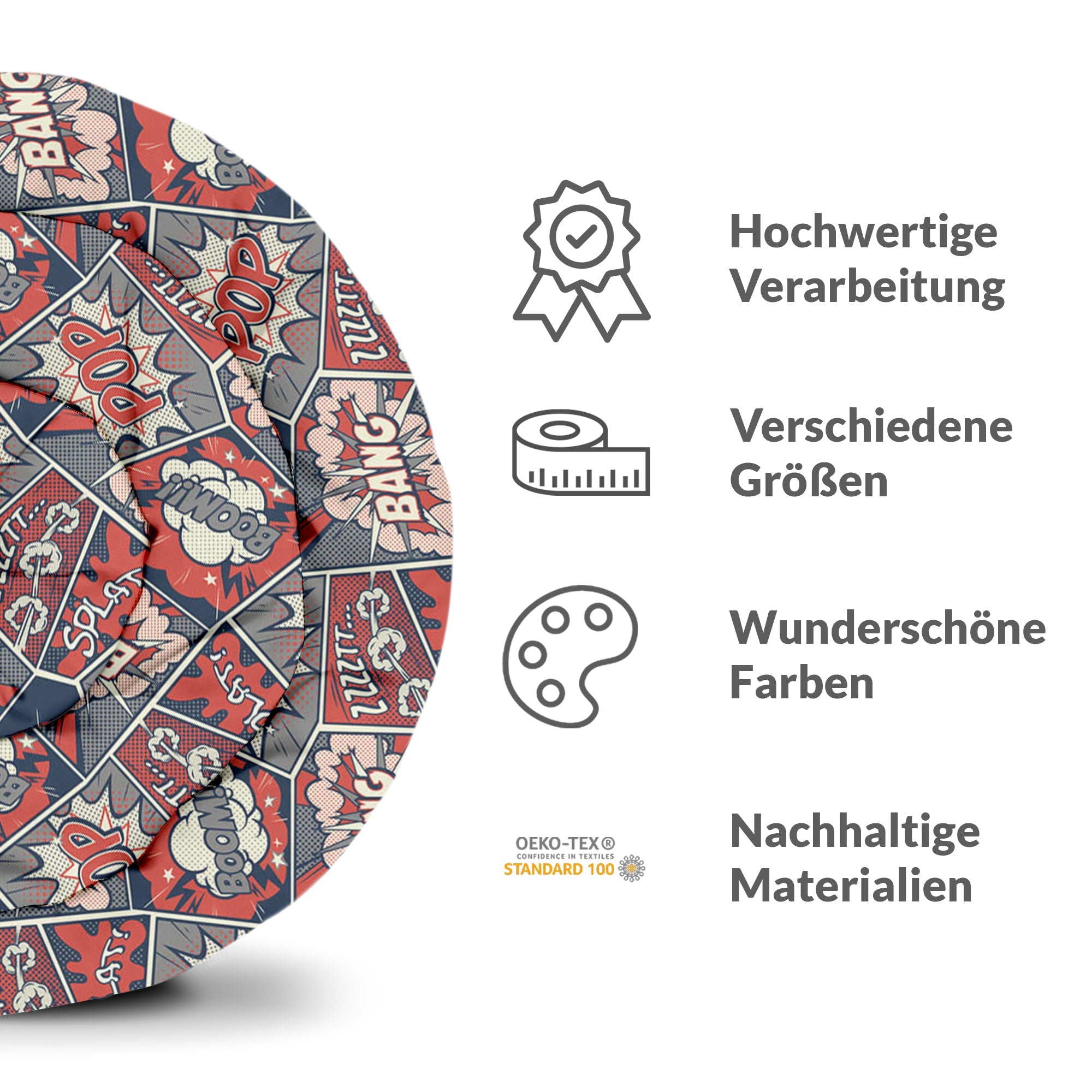 Therapy blankets bedding set red with comic