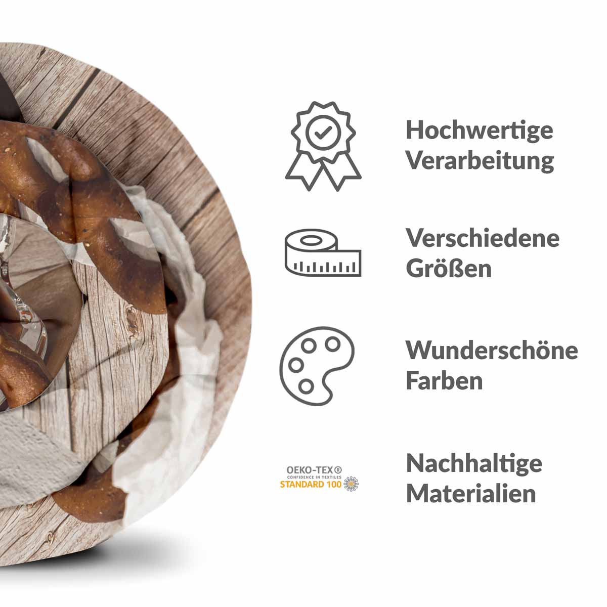 Therapy blankets bedding set with pretzels