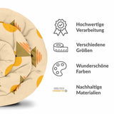 Therapy blanket bedding set with yellow shapes