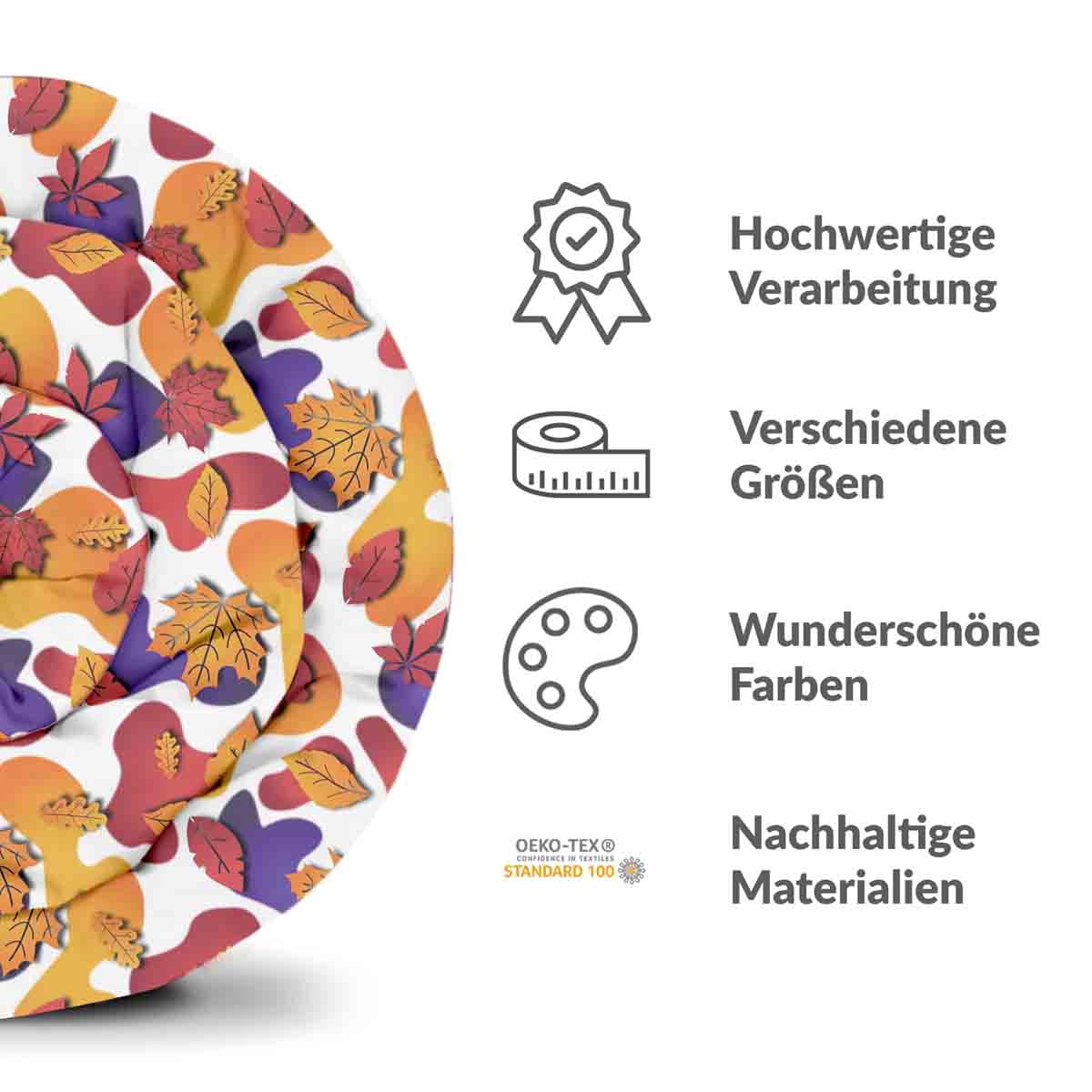 Ensemble de literie avec couverture thérapeutique motifs colorés