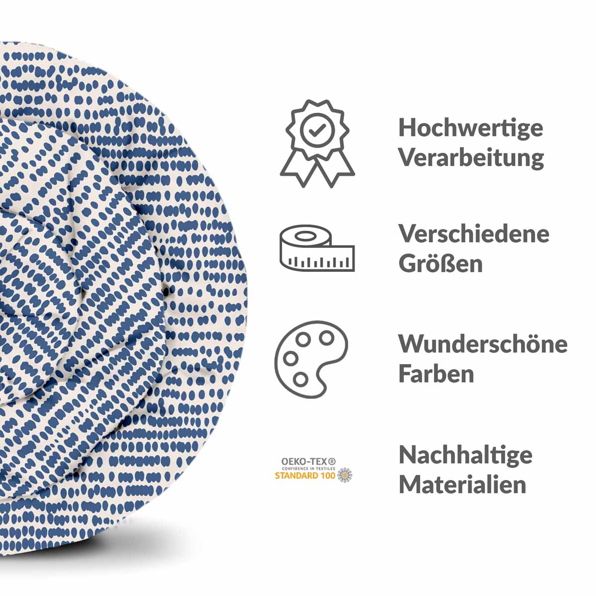 Therapy blankets bedding set with blue dots