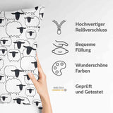 White health pillow with sheep