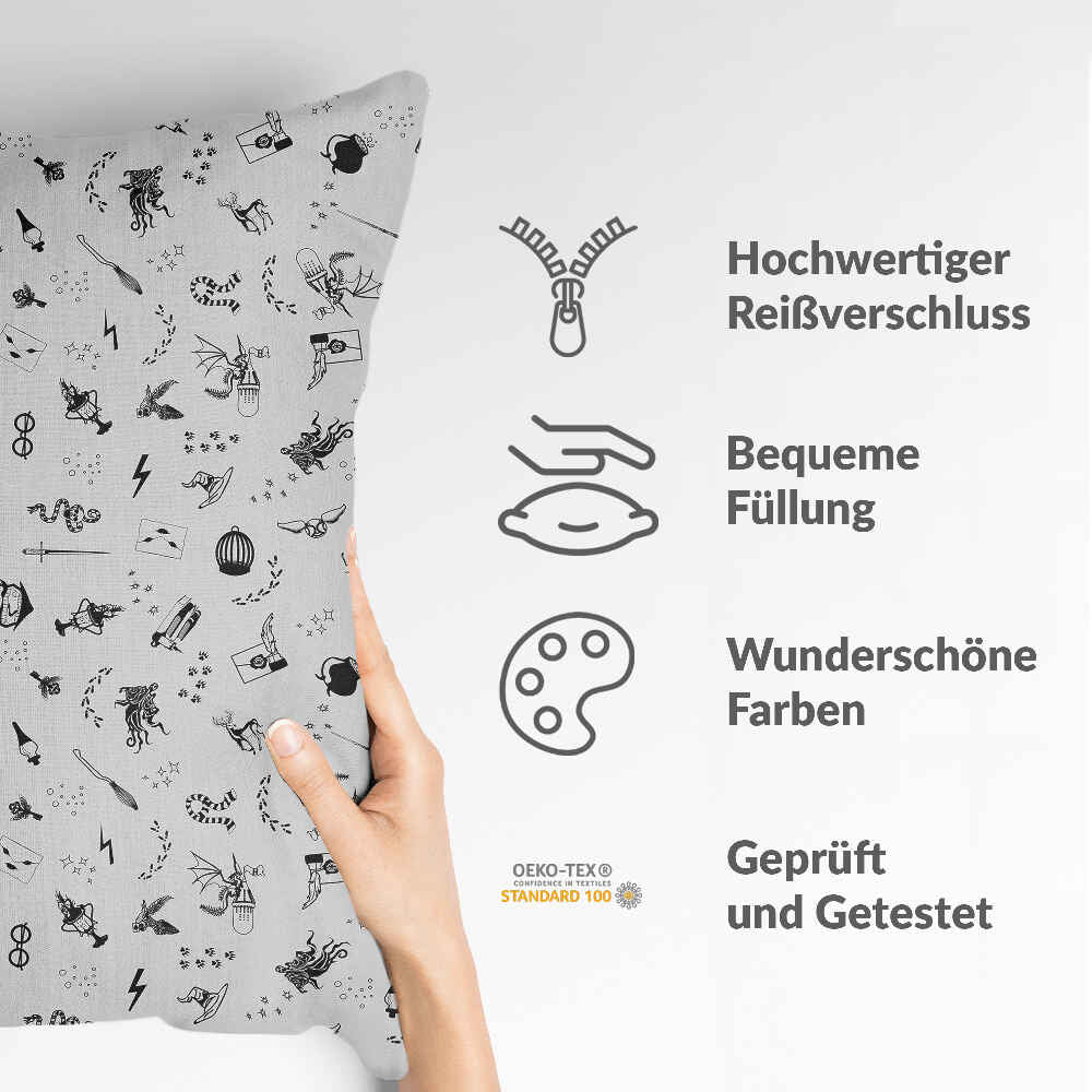 Coussin de santé gris magie