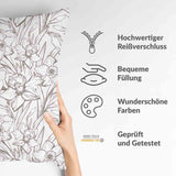 Health pillow with daffodils