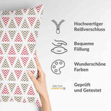 Health pillows with Christmas triangles
