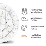 Original therapy blanket - cotton cover white with dandelions