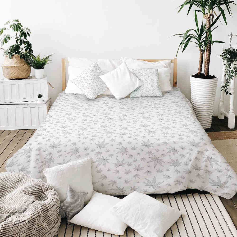 Original therapy blanket - cotton cover gray with ivy
