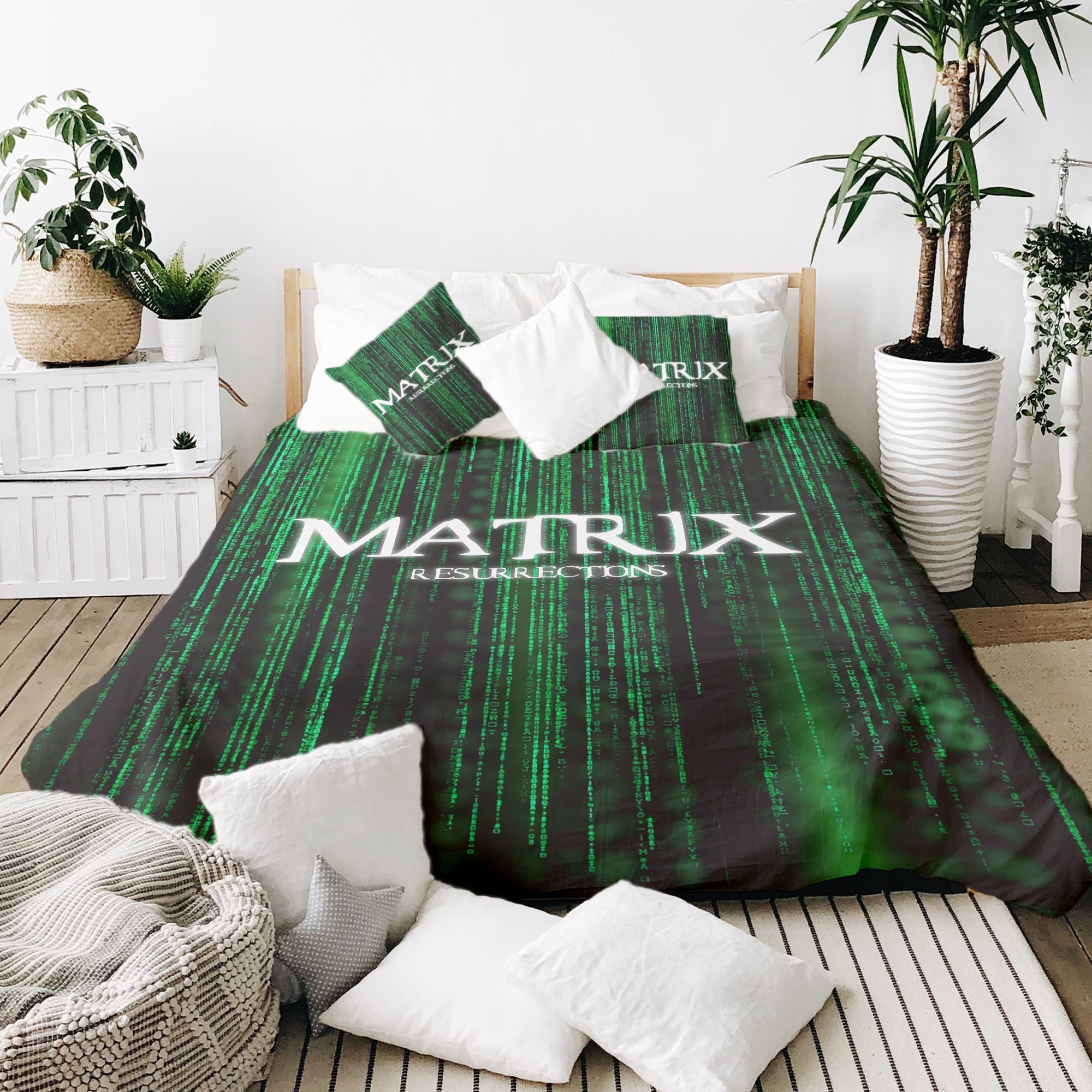 Therapy blankets bedding set Matrix in green
