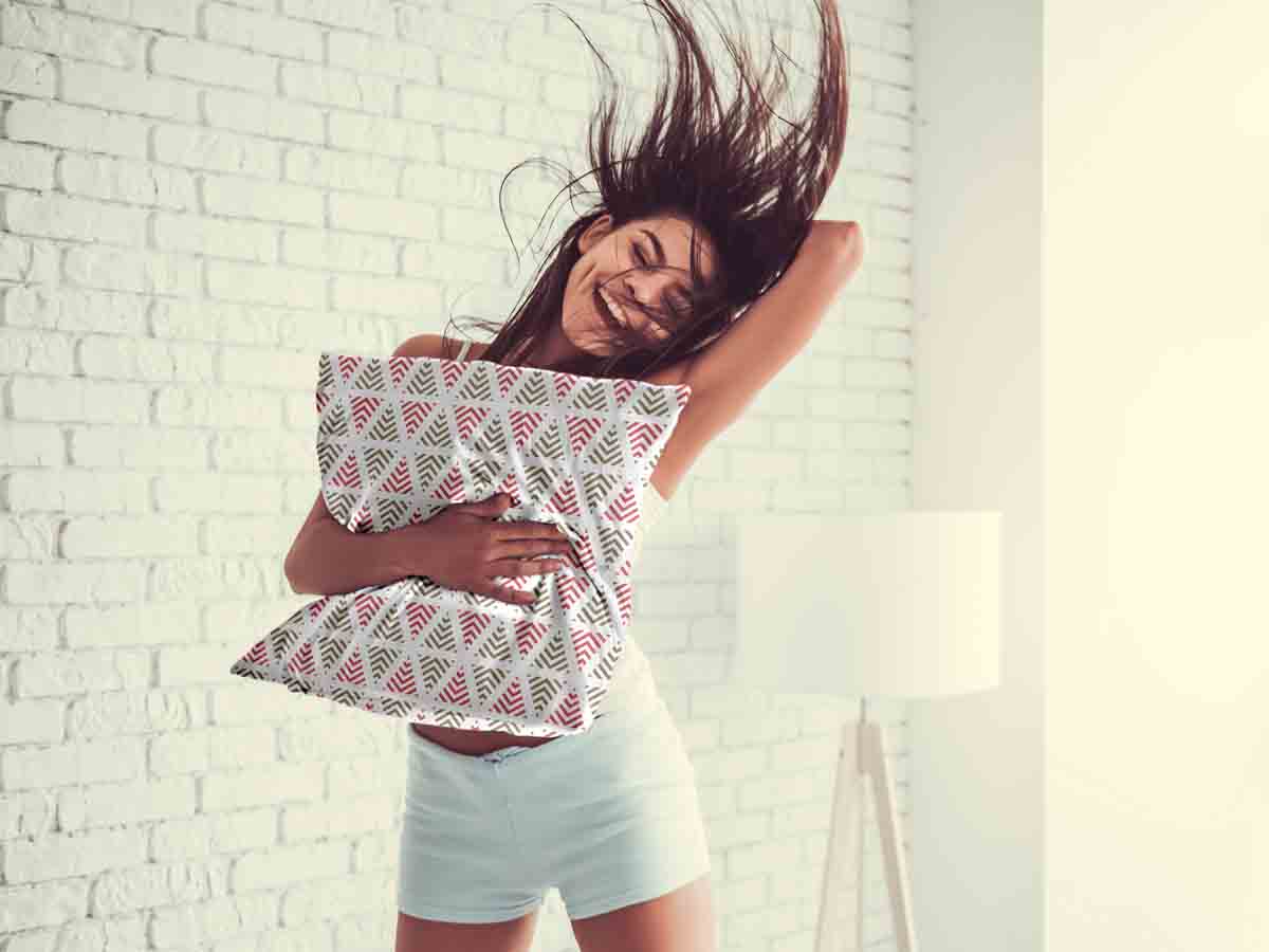 Health pillow Christmas triangles