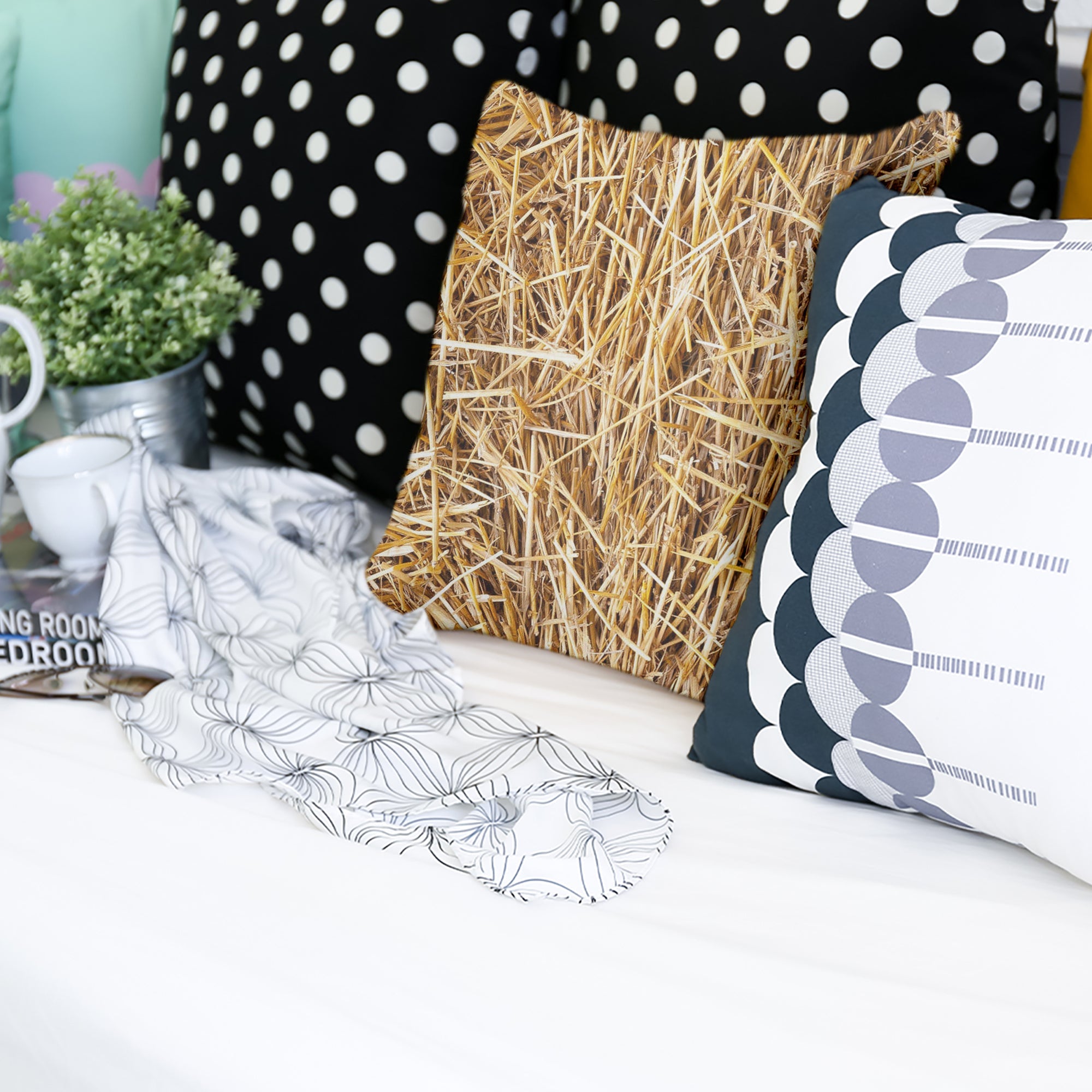 Coussin de santé avec foin