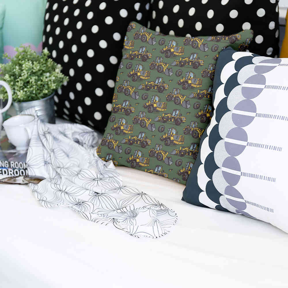 Coussin de santé vert tracteur