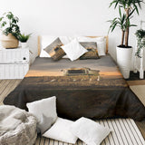 Original therapy blanket - cotton cover brown threshing machine