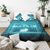 Original therapy blanket - cotton cover blue matrix