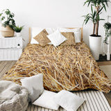 Therapy blanket bedding set with hay