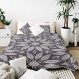 Therapy blanket bedding set with large flower