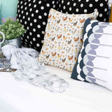 White health pillow with chickens