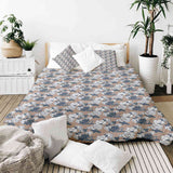 Therapy blanket bedding set with flowers