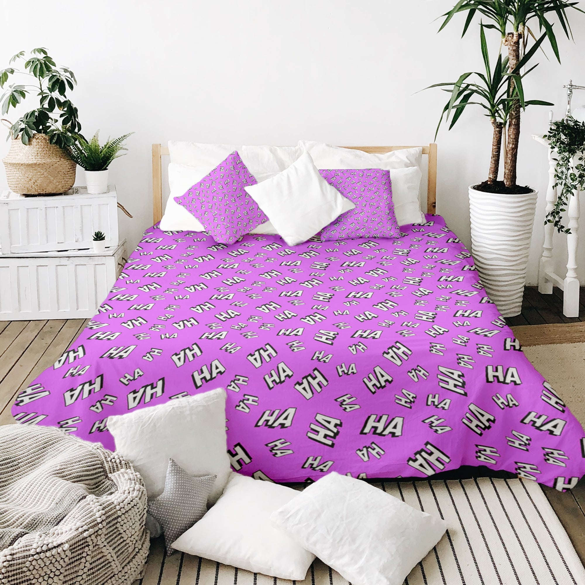 Therapy blankets bedding set Ha Ha Ha