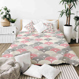 Original therapy blanket - cotton cover colorful abstract flowers