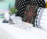 Health pillow with a large snowflake