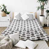Original therapy blanket - cotton cover Joker black-white