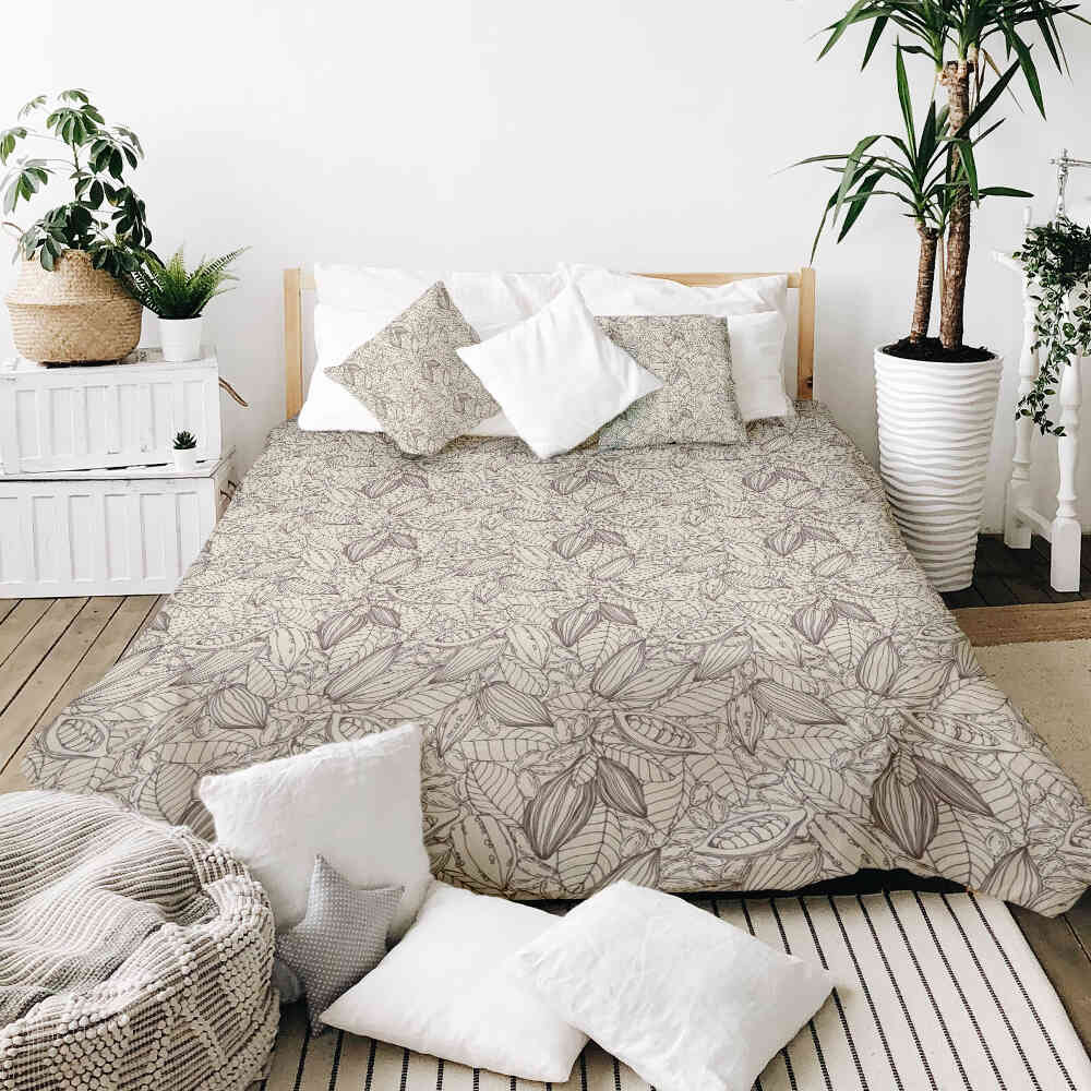 Therapy blankets bedding set cocoa plant