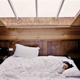 Therapy blankets bedding set light grey branches