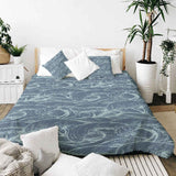 Original therapy blanket - cotton cover waves in the sea