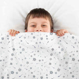 Original therapy blanket - cotton cover flying leaves