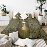 Original therapy blanket - cotton cover green field