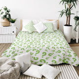 Original therapy blanket - cotton cover green question marks