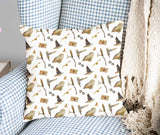 White health pillow with owls