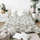 Original therapy blanket - cotton cover leaf pattern beige