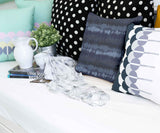 Health pillow with blue sound waves