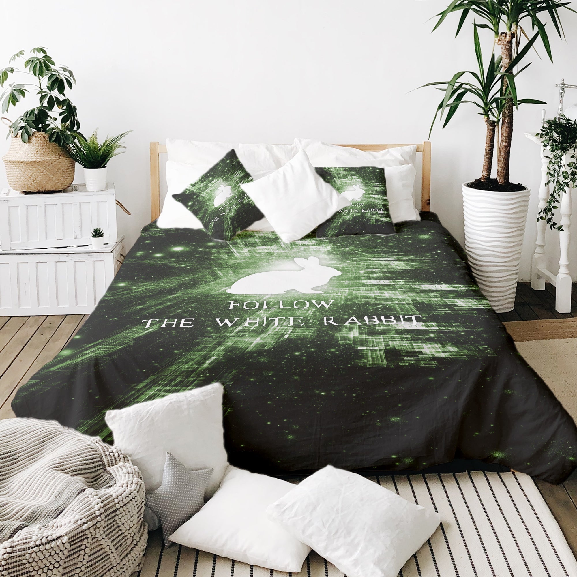 Couverture thérapeutique originale - Housse en coton Follow The Rabbit