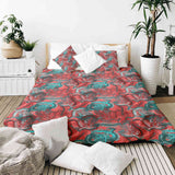 Original therapy blanket - cotton cover abstract red