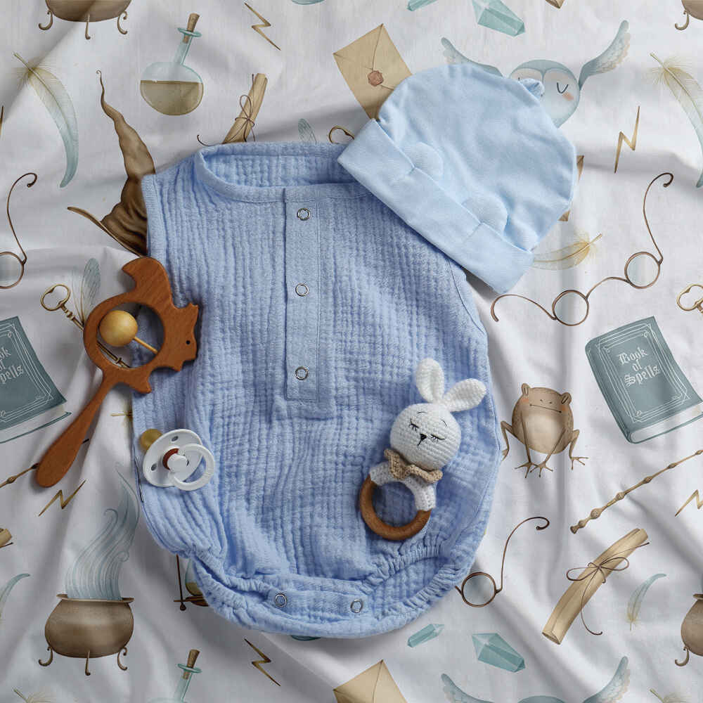Ensemble de literie avec couverture thérapeutique blanc choses magiques