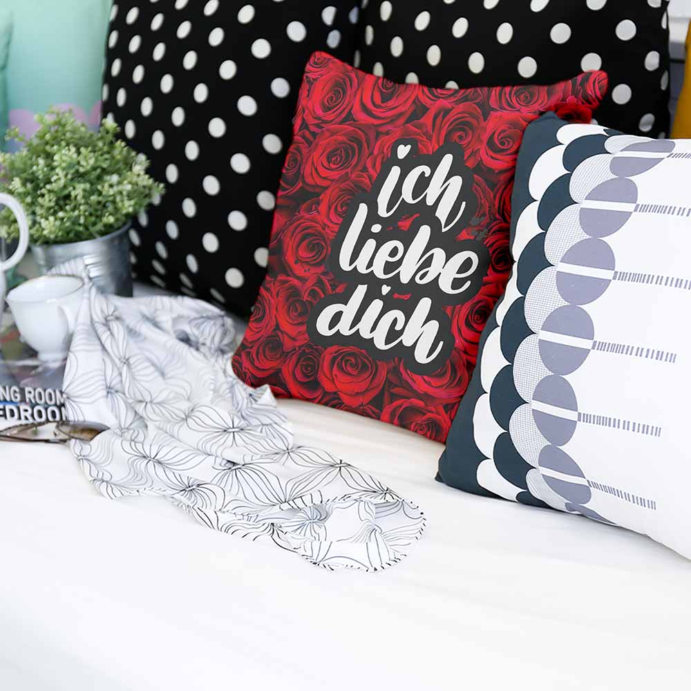 Coussin de santé Roses "Je t'aime"