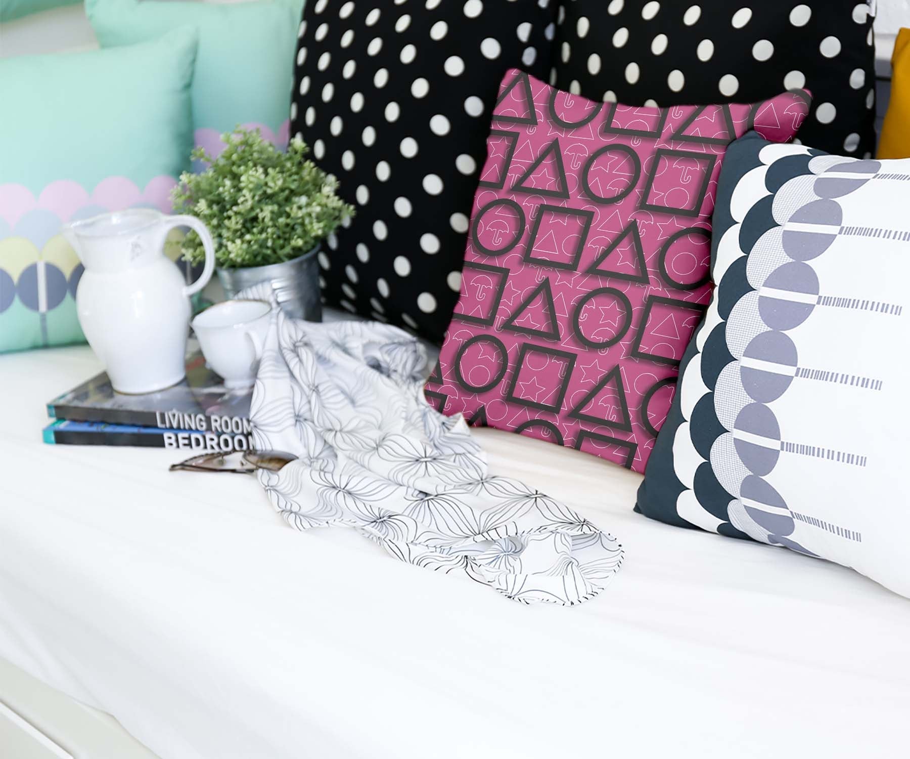 Health Pillow Pink Squid