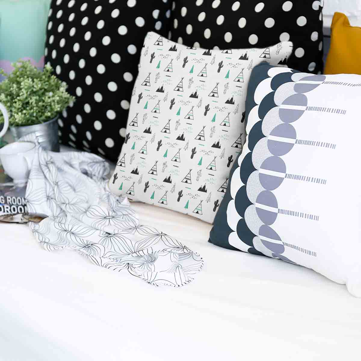 Coussin de santé blanc Indien